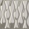 Ekena Millwork 19 5/8in. W x 19 5/8in. H Ariel EnduraWall Decorative 3D Wall Panel Covers 2.67 Sq. Ft. WP20X20AIBCR - alternate 1